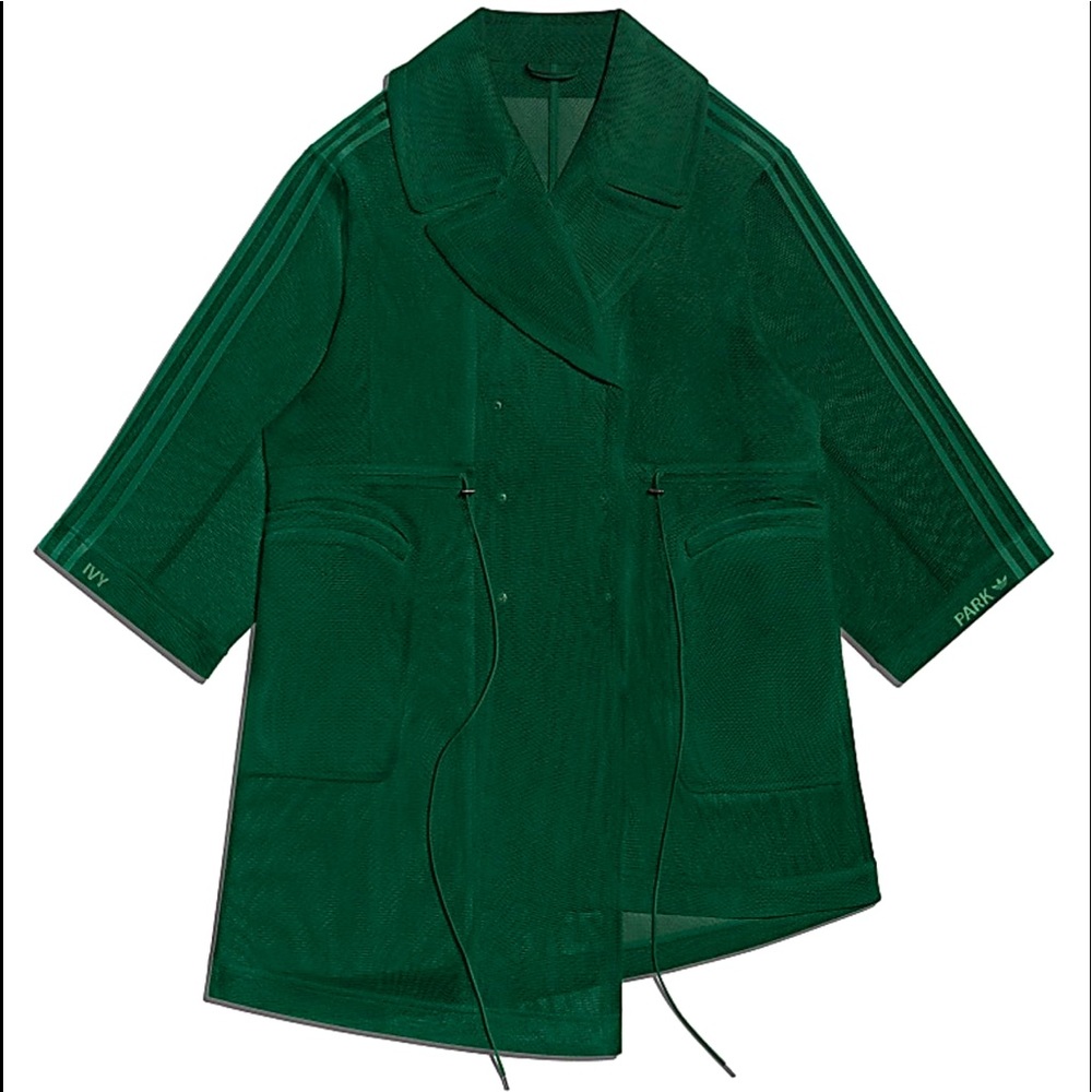 Adidas Ivy Park Mesh Jacket Dark Green